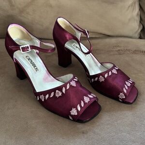 Vintage 90s Caparros block heel heels